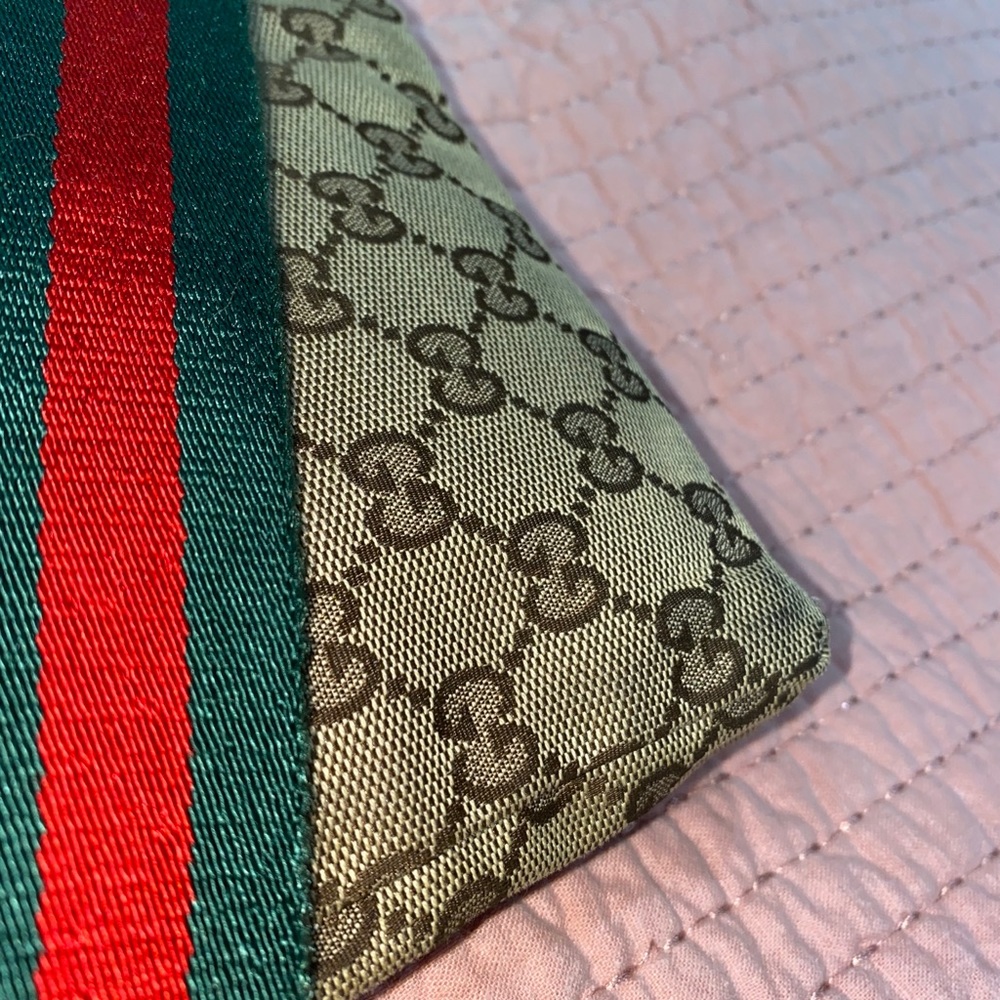 Vintage Gucci Pre-Owned GG Canvas Web Double Pocket Belt Bag - Picture 6 of 10